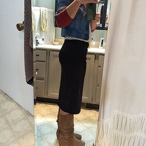 Banana republic black pencil skirt